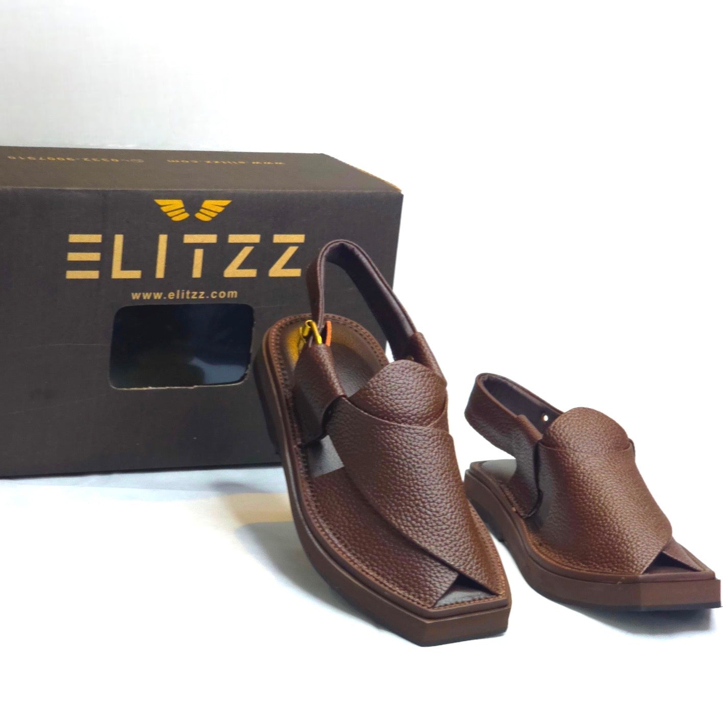ELITZZ PREMIUM KAPTAAN BROWN DOTTED (AZ-023)