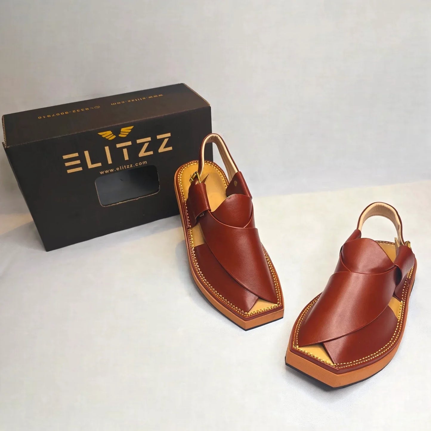 ELITZZ PREMIUM KAPTAAN REDISH BROWN (AZ-022)
