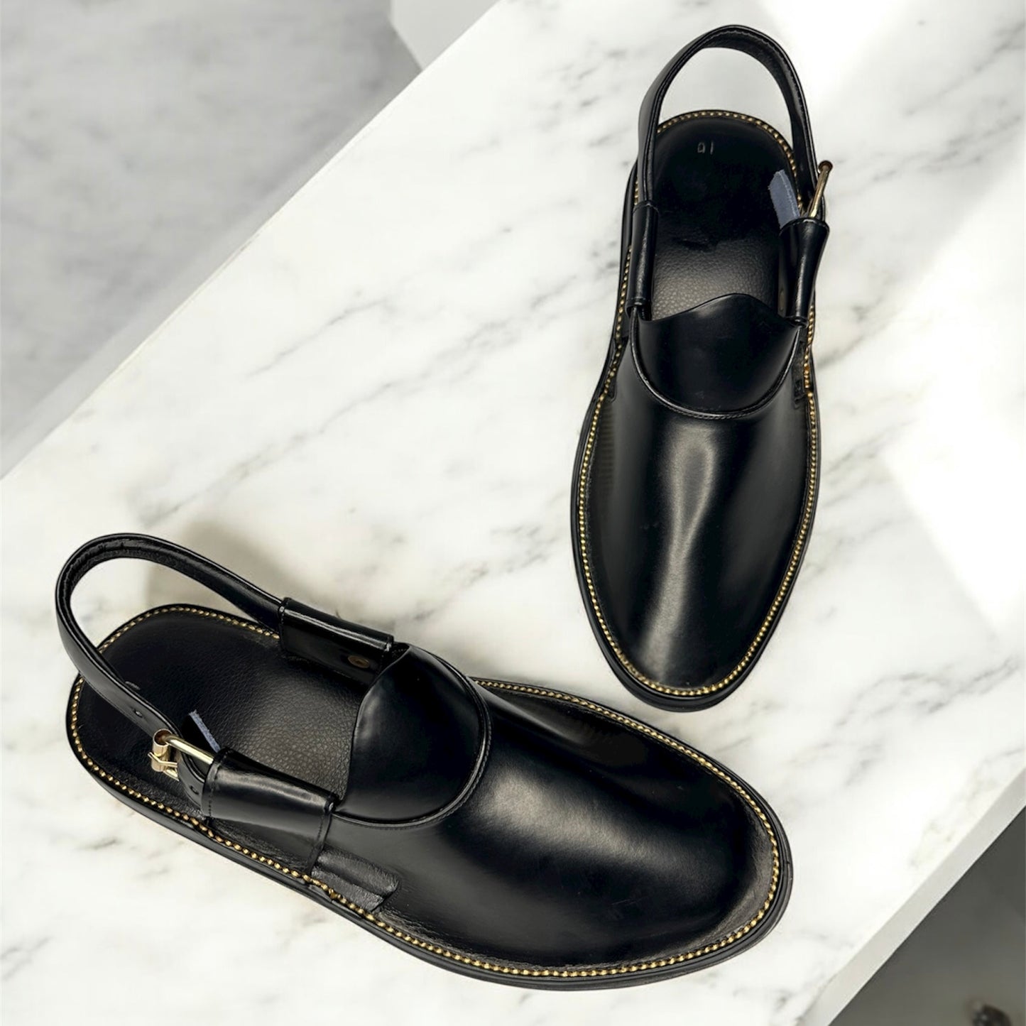 ELITZZ JEANS CHAPPAL BLACK (AZ-021)