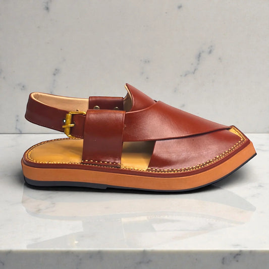 ELITZZ PREMIUM KAPTAAN REDISH BROWN (AZ-022)